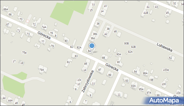 Wrocław, Górecka, 86, mapa Wrocławia
