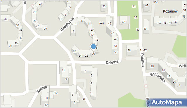 Wrocław, Gołężycka, 20, mapa Wrocławia