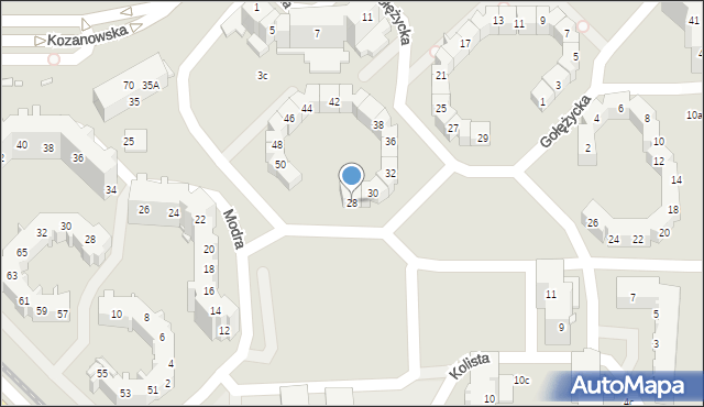 Wrocław, Gołężycka, 28, mapa Wrocławia