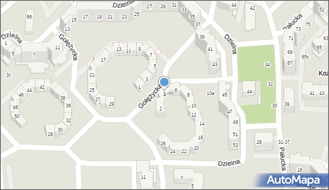 Wrocław, Gołężycka, 4, mapa Wrocławia