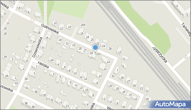 Wrocław, Gołnowska, 31, mapa Wrocławia