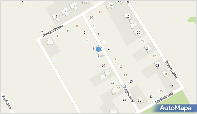 Wronczynek, Gołąbkowa, 8, mapa Wronczynek