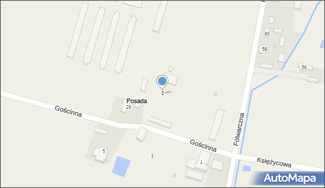 Wronowice, Gościnna, 2, mapa Wronowice