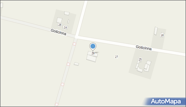 Wronowice, Gościnna, 29, mapa Wronowice