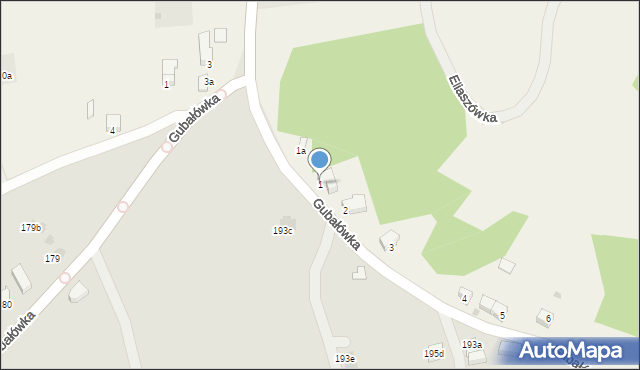 Ząb, Góreckiego Henryka Mikołaja, 1, mapa Ząb