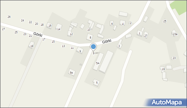 Zabijak, Górki, 7, mapa Zabijak