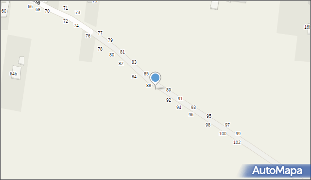 Zaborów Drugi, Górna, 90, mapa Zaborów Drugi