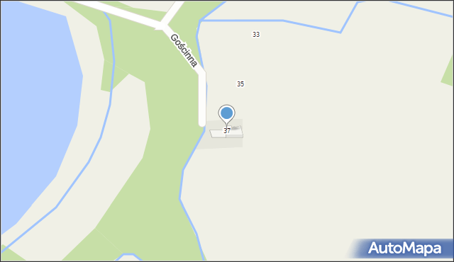 Zaborze, Gościnna, 37, mapa Zaborze