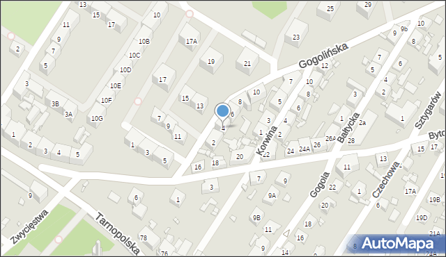 Zabrze, Gogolińska, 4, mapa Zabrza