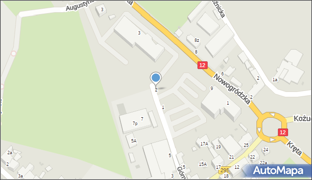 Żagań, Górna, 2, mapa Żagań