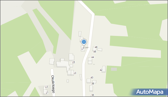 Żarki, Górników, 37, mapa Żarki