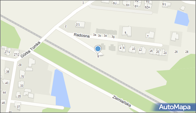 Zaścianki, Górka Tomka, 4, mapa Zaścianki