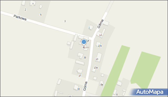 Zawada, Górna, 41, mapa Zawada