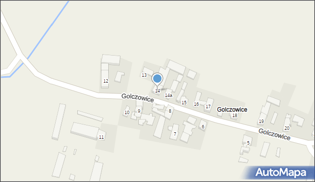 Zawada, Golczowice, 14, mapa Zawada