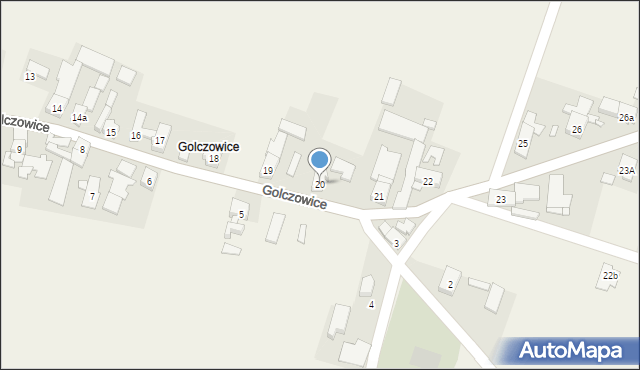 Zawada, Golczowice, 20, mapa Zawada