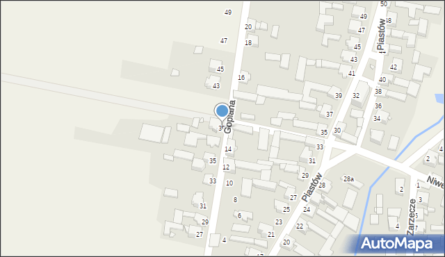 Żelisławice, Goplana, 39, mapa Żelisławice