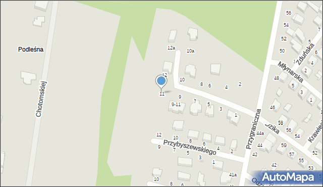 Zgierz, Gombrowicza Witolda, 11, mapa Zgierz