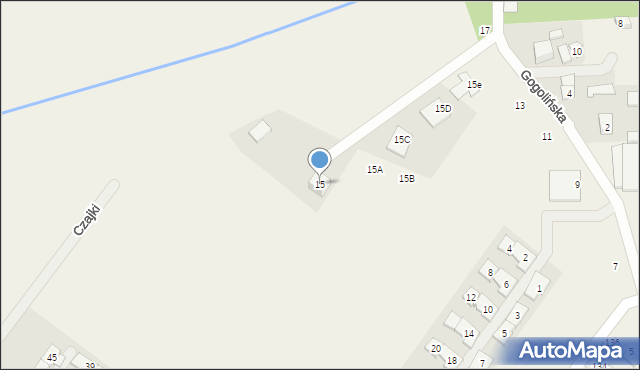 Zgorzała, Gogolińska, 15, mapa Zgorzała