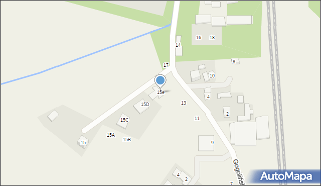 Zgorzała, Gogolińska, 15e, mapa Zgorzała