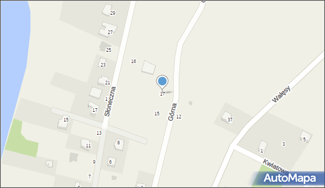 Zgorzałe, Górna, 17, mapa Zgorzałe