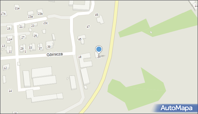 Zgorzelec, Górnicza, 20, mapa Zgorzelec