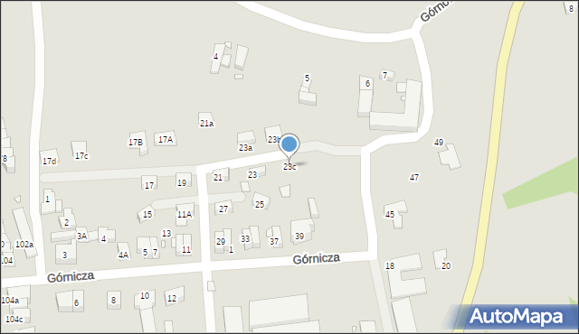 Zgorzelec, Górnicza, 23c, mapa Zgorzelec