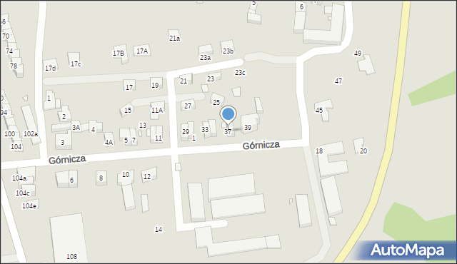 Zgorzelec, Górnicza, 37, mapa Zgorzelec