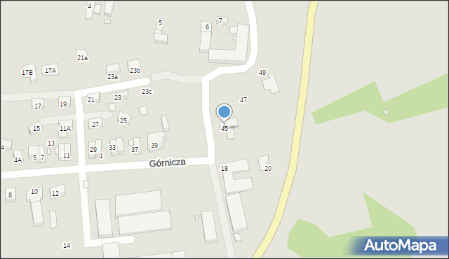 Zgorzelec, Górnicza, 45, mapa Zgorzelec