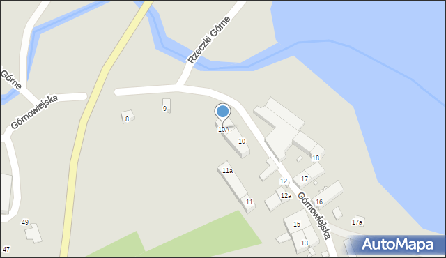 Zgorzelec, Górnowiejska, 10A, mapa Zgorzelec