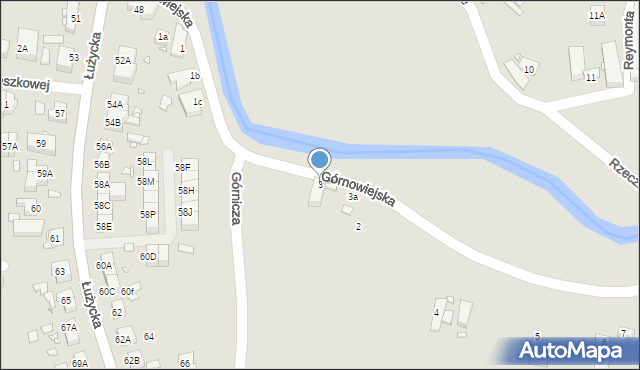 Zgorzelec, Górnowiejska, 3, mapa Zgorzelec