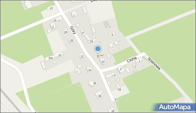 Zielkowice, Góry, 31, mapa Zielkowice