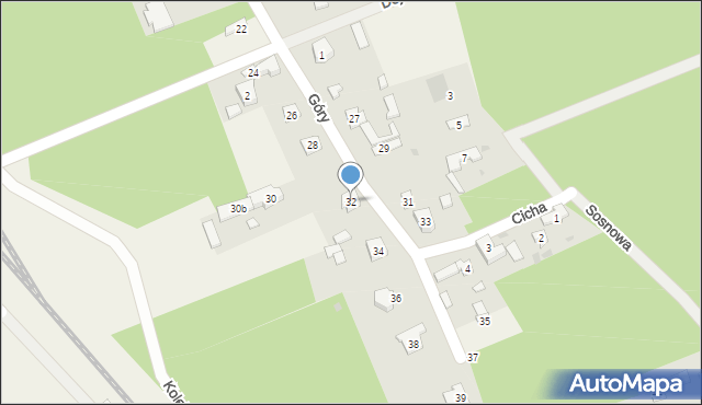 Zielkowice, Góry, 32, mapa Zielkowice