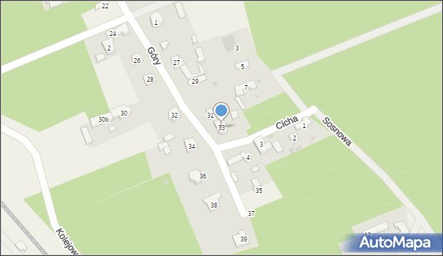 Zielkowice, Góry, 33, mapa Zielkowice