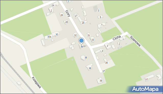 Zielkowice, Góry, 34, mapa Zielkowice