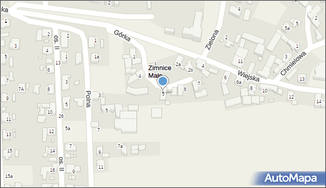 Zimnice Małe, Górka, 5, mapa Zimnice Małe