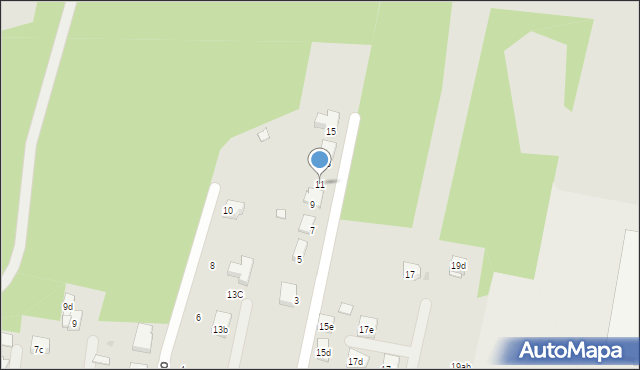 Żory, Goliasza Ryszarda, 11, mapa Żor