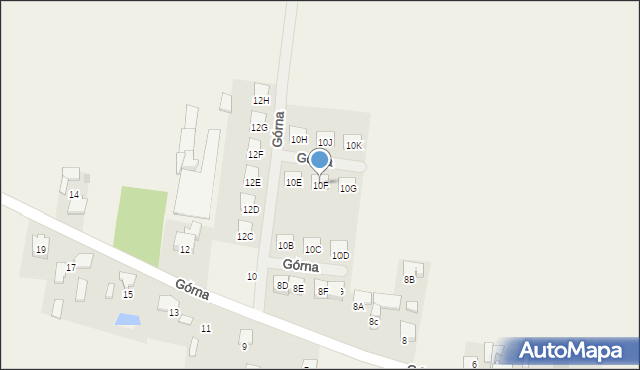 Żukówka, Górna, 10F, mapa Żukówka