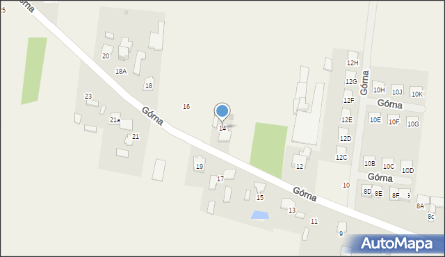 Żukówka, Górna, 14, mapa Żukówka