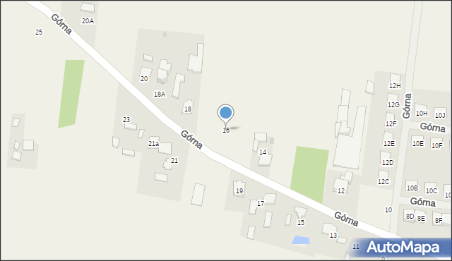 Żukówka, Górna, 16, mapa Żukówka