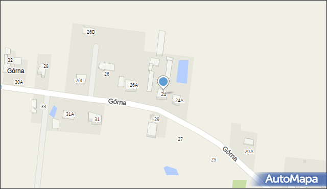 Żukówka, Górna, 24, mapa Żukówka
