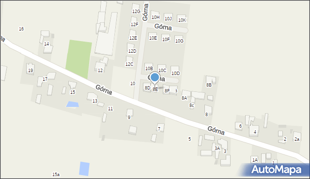 Żukówka, Górna, 8E, mapa Żukówka