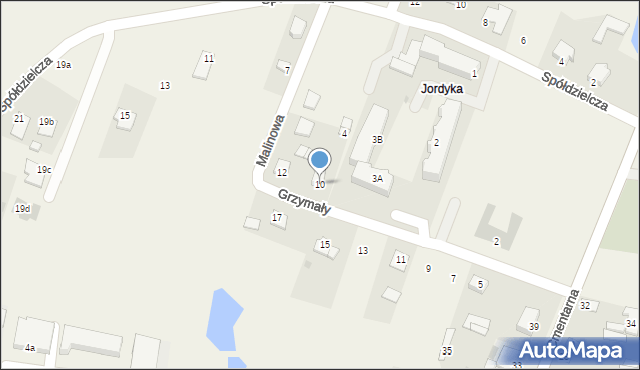 Adamów, Grzymały Szymona, ks. kan., 10, mapa Adamów