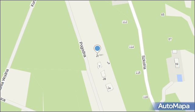 Adamów-Wieś, Granica, 2c, mapa Adamów-Wieś