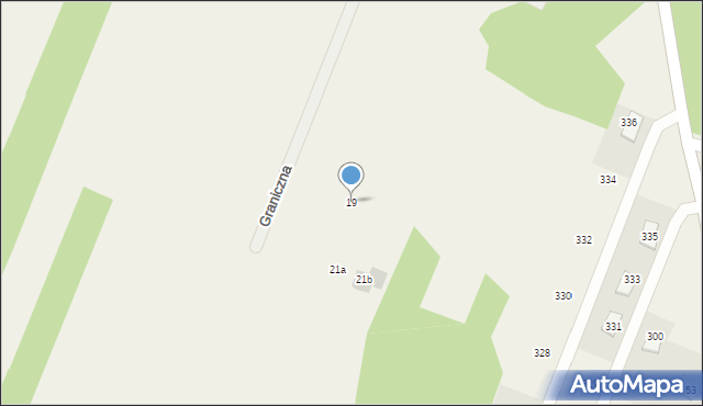Adamowa Góra, Graniczna, 19, mapa Adamowa Góra