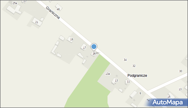 Aleksandria Druga, Graniczna, 16, mapa Aleksandria Druga