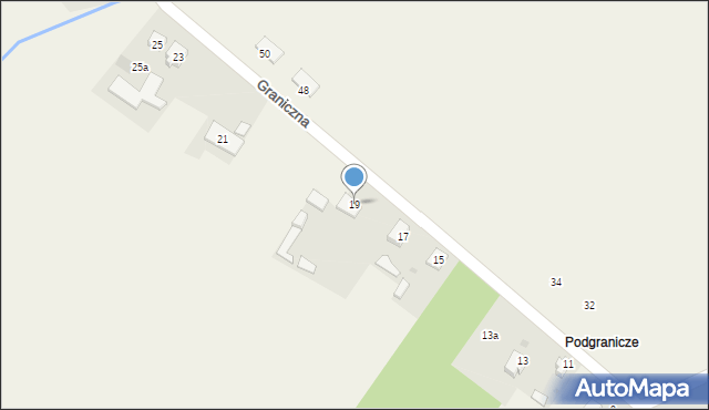 Aleksandria Druga, Graniczna, 19, mapa Aleksandria Druga
