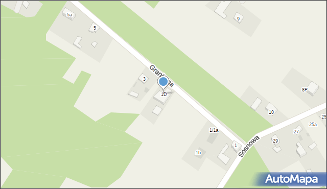 Aleksandria Druga, Graniczna, 1D, mapa Aleksandria Druga