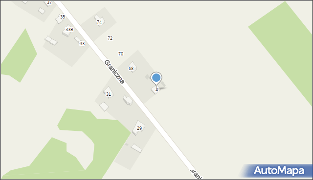 Aleksandria Druga, Graniczna, 4, mapa Aleksandria Druga