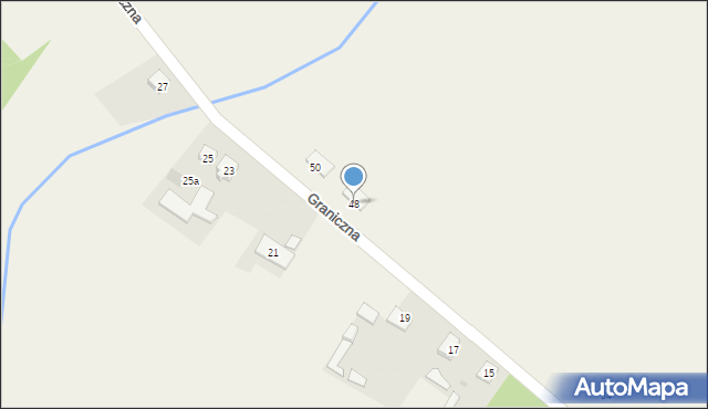 Aleksandria Druga, Graniczna, 48, mapa Aleksandria Druga