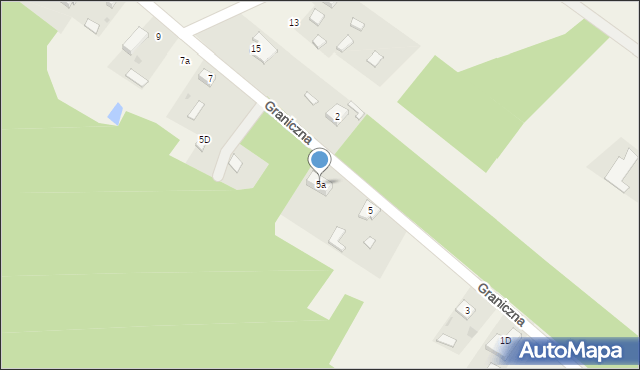 Aleksandria Druga, Graniczna, 5a, mapa Aleksandria Druga